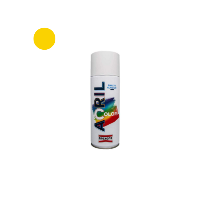 Arexons Vernice Spray Acrilcolor Giallo Traffico RAL 1023 – 400 ml