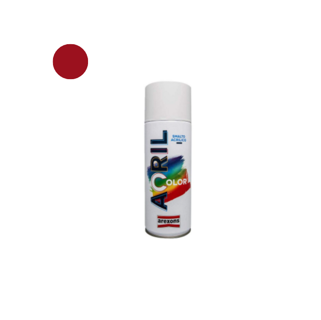 Arexons Vernice Spray Acrilcolor Rosso Rubino RAL 3003 – 400 ml