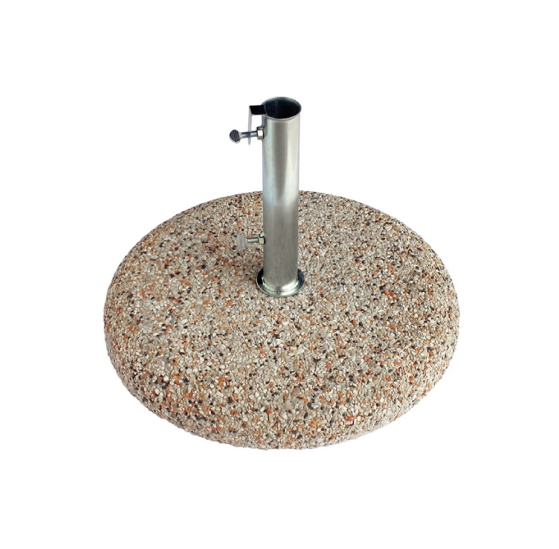 Base per Ombrellone con Tubo in Graniglia Ø cm. 45 kg. 25