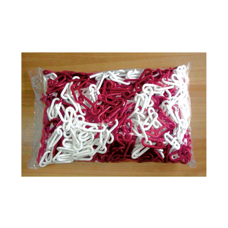 Catena Segnaletica Bianco/Rosso 25 m Ø 8 mm | In Plastica