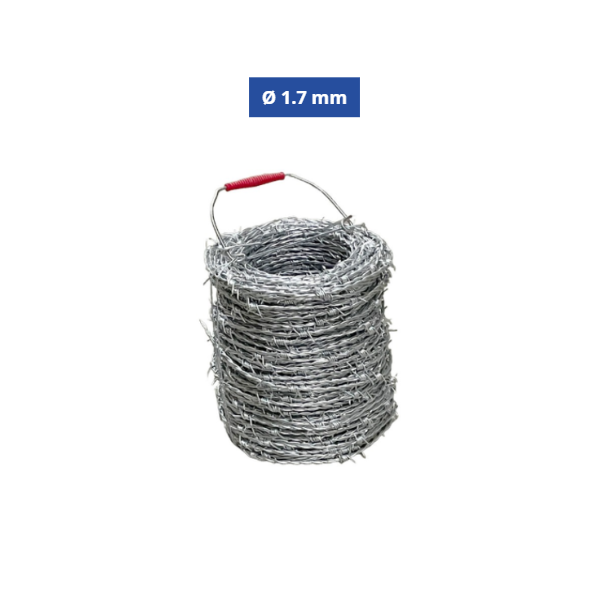 Filo Spinato Zincato 200 mt Ø 1.7 mm | Recinzioni Agricole