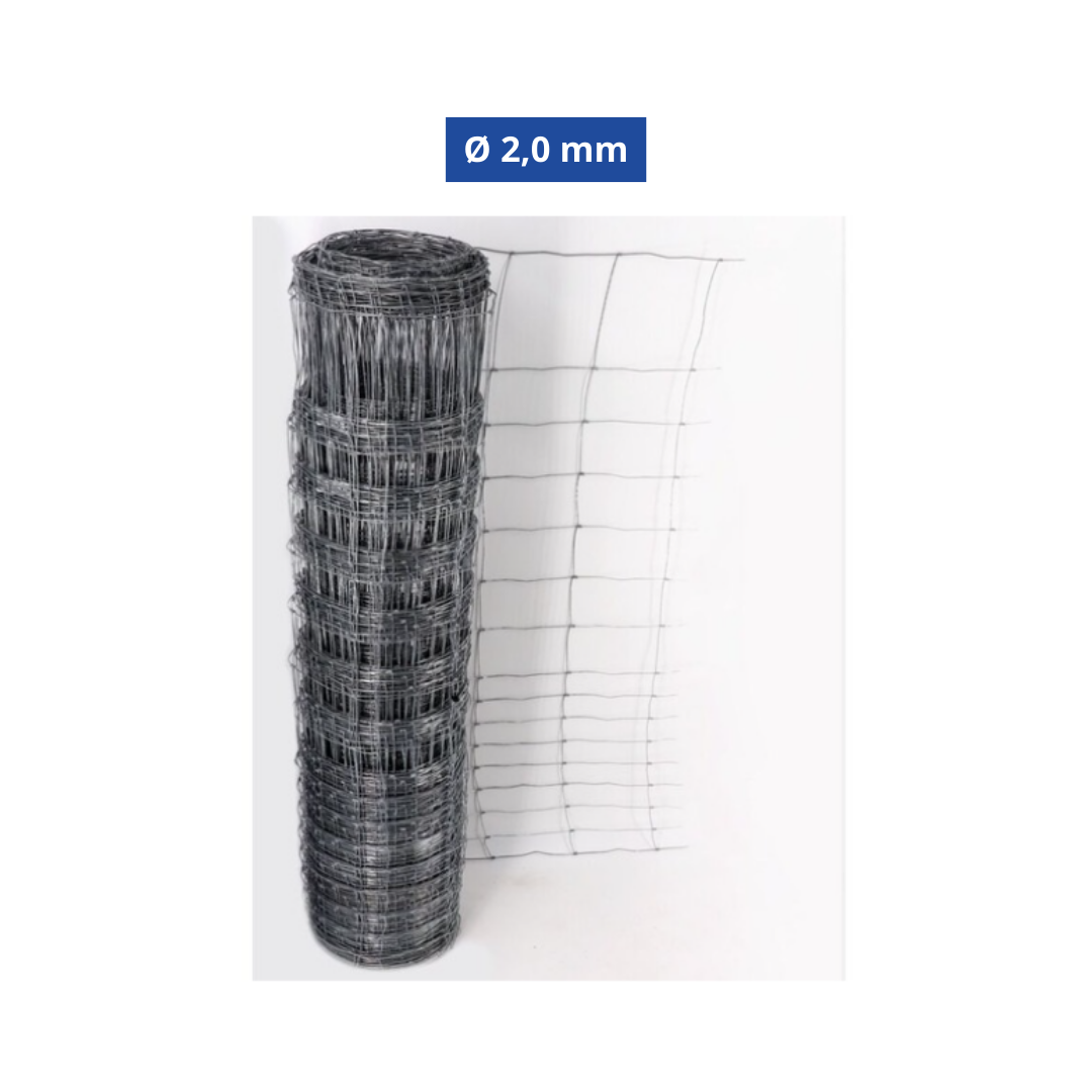Frigerio Rete Galvafield 50m 120/9/15 – H 120 cm – Filo Ø 2 mm