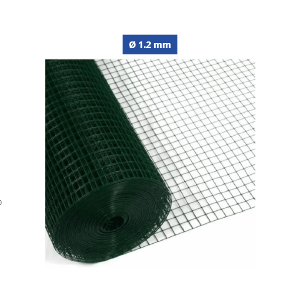 Frigerio Rete Recinzioni Plastificata 13x13 mm Ø 1.2 mm H 100 cm 25 m