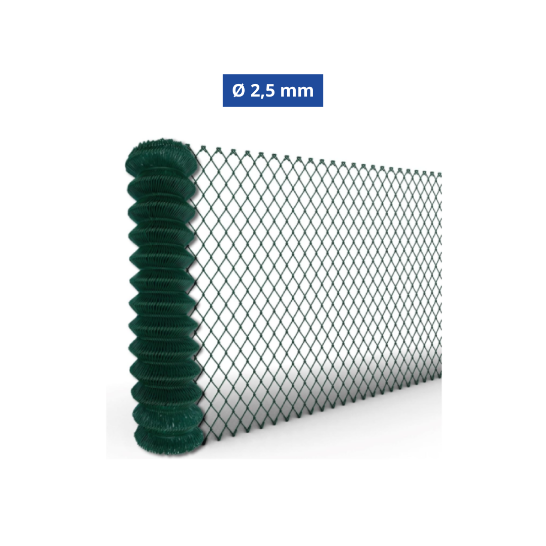 Frigerio Rete per Recinzioni Flexyplast 25 m – 50x50 mm - Ø 2,50 mm - H 200 cm