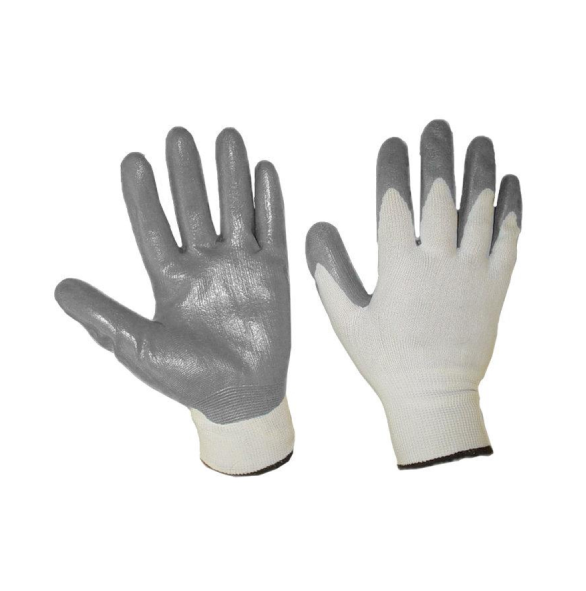 Guanti in nitrile foam grigio TG 9