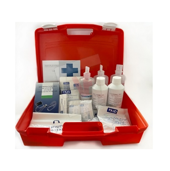 Valigetta Pronto Soccorso in Polipropilene cm. 40x13x29,5 h – Arancio – Allegato 1