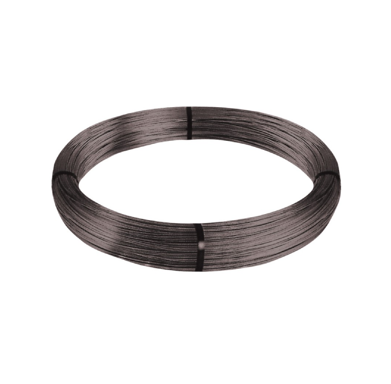 Confine Filo di Ferro Cotto Nero Ø 4,50 mm - Rotolo N° 20