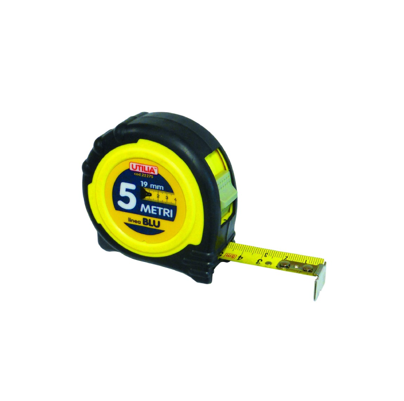 Utilia Flessometro Linea Blu 5 m x 19 mm