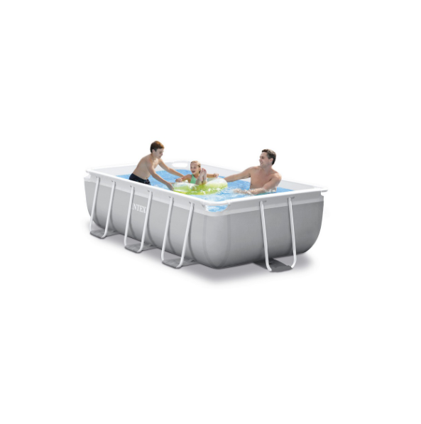 Intex PISCINA RETTANGOLARE FRAME PRISMA cm. 400_200_100 h