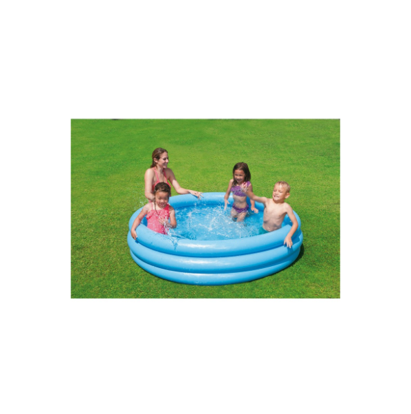 Intex PISCINA TONDA GONFIABILE CRYSTAL BLU cm_114_25_lt_156