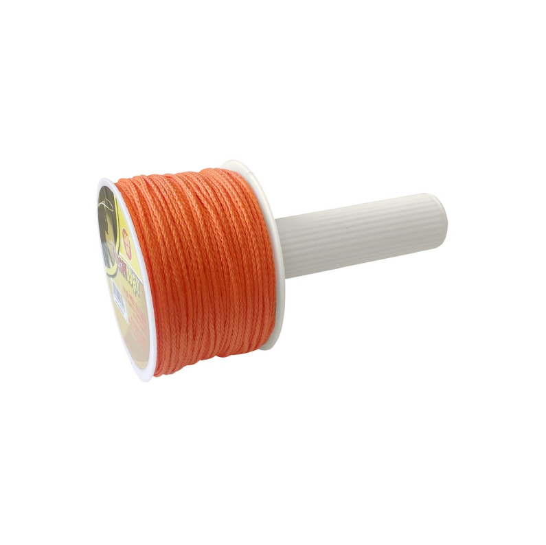 Lenza per Muratore con Manico Girevole 100 m Arancio Fluorescente