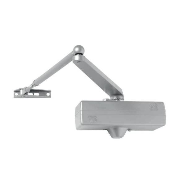 Mab CHIUDIPORTA AEREO CON FERMO Art. 564 porte mm. 850_1250 Col. Argento