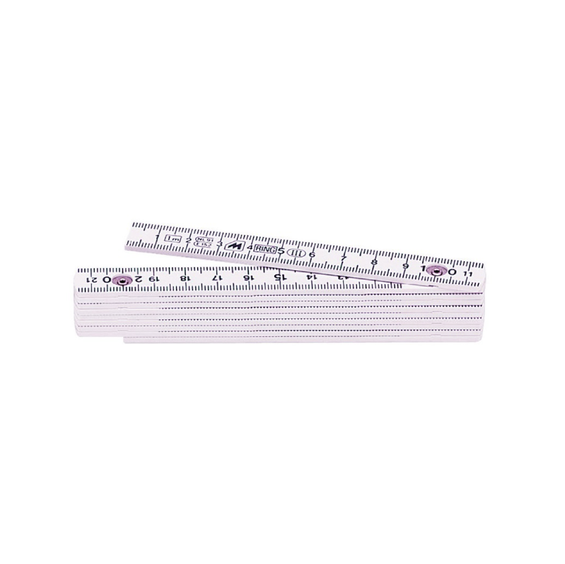 Metrica Metro in Fibra di Vetro Bianco mt.1