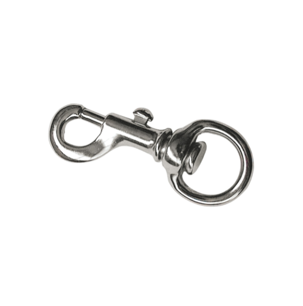 Moschettone Tipo Redini mm. 55 in Acciaio Nichelato