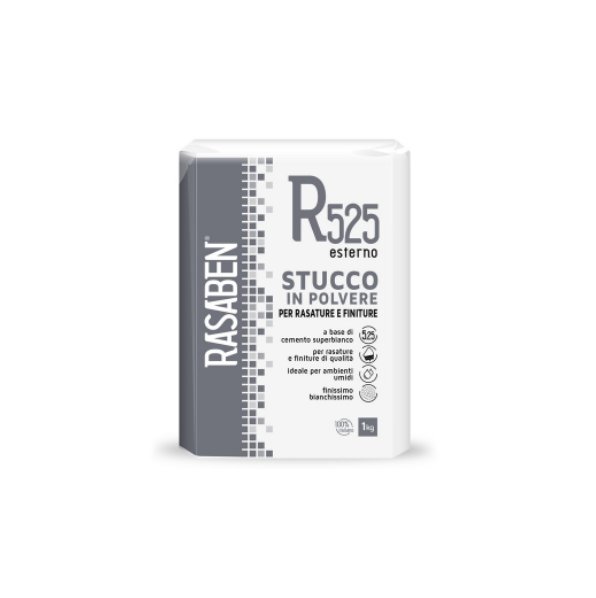 Rasaben STUCCO IN POLVERE PER ESTERNI R525 kg. 1