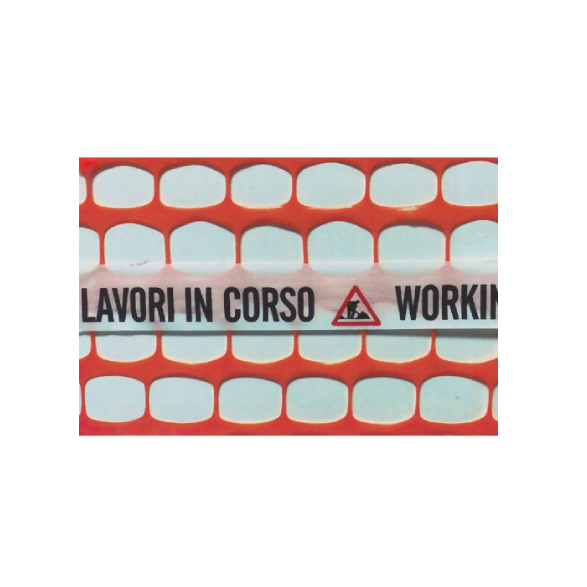Rete per Cantiere Redil Plus 50 m "Lavori in Corso" – H 100 cm – Arancione