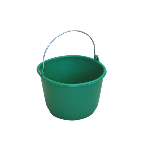 SECCHIO IN PLASTICA GRADUATO lt. 18 - col. Verde