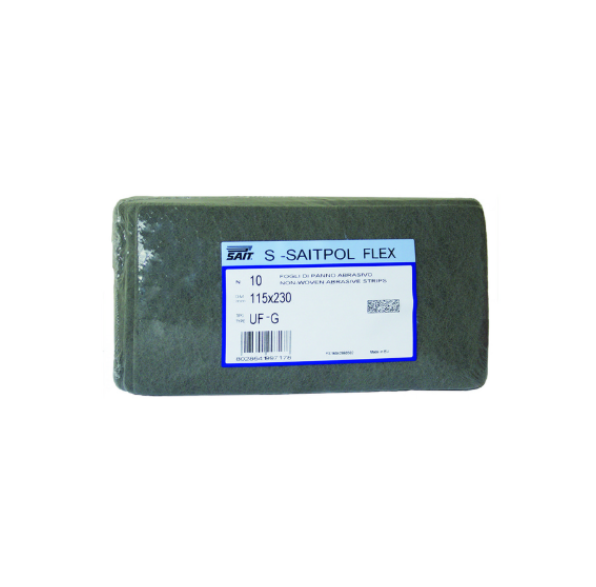 Sait Foglio Abrasivo Scotchbrite Saitpol Flex mm. 115x230 Tipo UF (Ultra Fine)