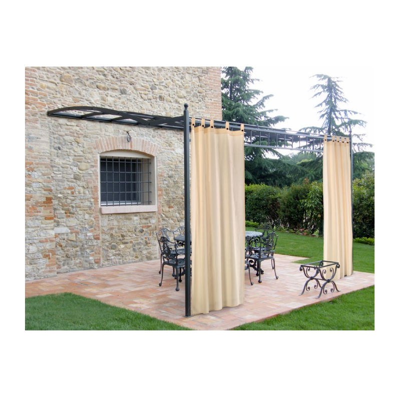 Tenda Gazebo con Bretelle e Bottoni 160x270 cm – Colore Panna