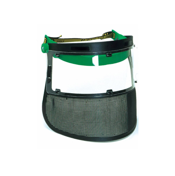 VISIERA PROTETTIVA COMBINATA POLICARBONATO/RETE PROF