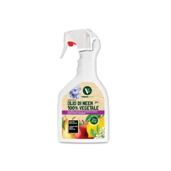 VerdeVivo OLIO DI NEEM 100% PRONTO ALL'USO ml. 750