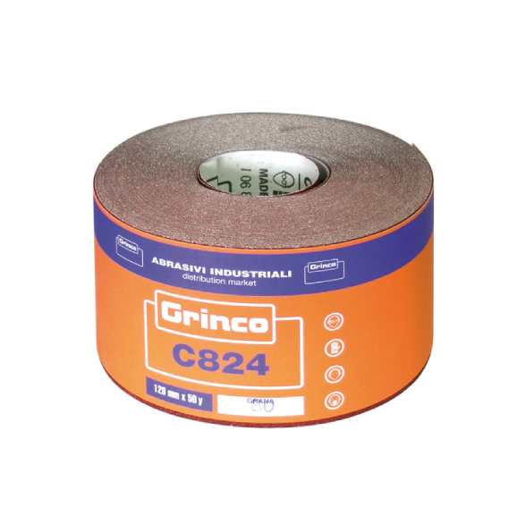 Abrasivi Industriali CARTA ABRASIVA GRINCO C824 CM.11,5 h grana 100