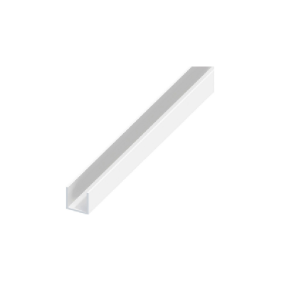 Alfer PROFILO A U ALLUMINIO Argento Cromato mm. 10_11,5_1 mt. 1