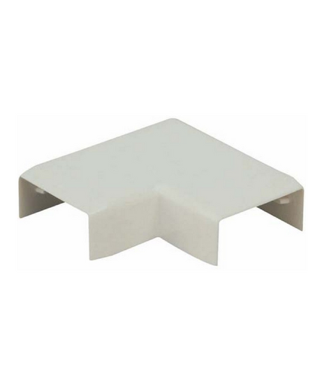 Angolo Piano per Minicanalina IP40 – mm. 22x10 – Bianco