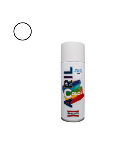 Arexons Vernice Spray Acrilcolor Bianco Lucido RAL 9010 – 400 ml