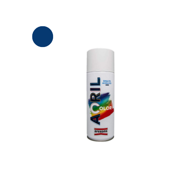 Arexons Vernice Spray Acrilcolor Blu Traffico RAL 5017 – 400 ml