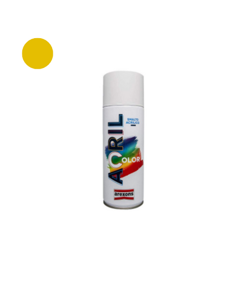 Arexons Vernice Spray Acrilcolor Giallo Segnale RAL 1003 – 400 ml