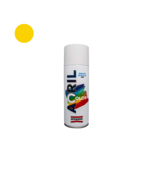 Arexons Vernice Spray Acrilcolor Giallo Traffico RAL 1023 – 400 ml