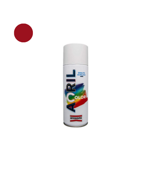 Arexons Vernice Spray Acrilcolor Rosso Rubino RAL 3003 – 400 ml