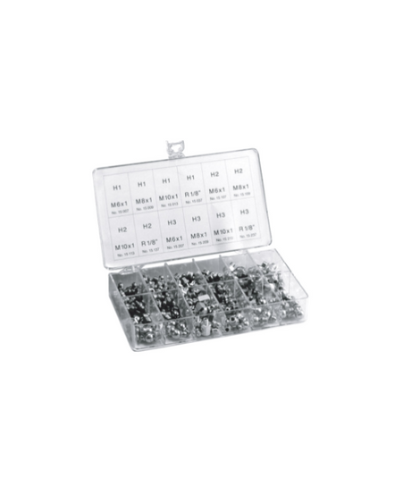 Assortimento Ingrassatori Pressol 140 pz – M6/M8/M10/G1/8