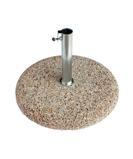 Base per Ombrellone con Tubo in Graniglia Ø cm. 55 kg. 35
