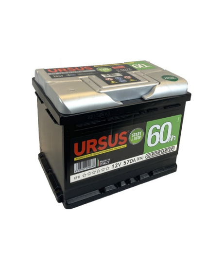Batteria Avviamento Auto Ursus Start & Stop 60 Ah – 12V