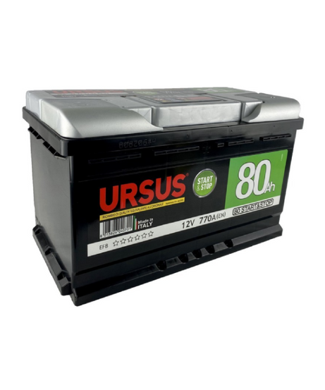 Batteria Avviamento Auto Ursus Start & Stop 80 Ah – 12V