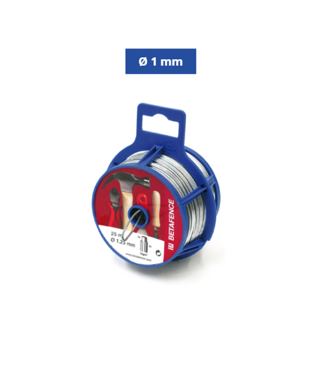 Betafence Filo in Bobina Zincato Brico Ø 1 mm - Rotolino da 50 m