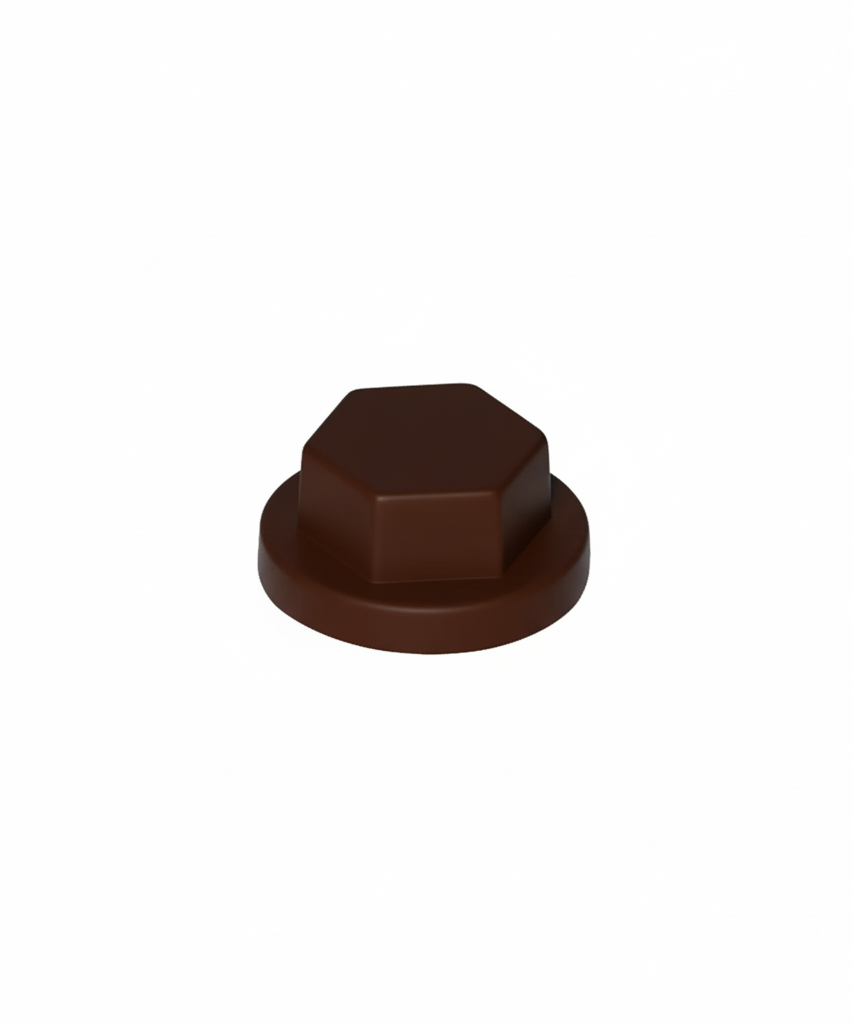 Cappuccio HDPE Colorato per Viti TER Chiave 10 RAL 8017 Testa di Moro