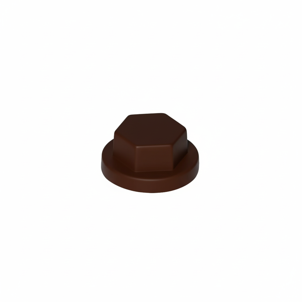 Cappuccio HDPE Colorato per Viti TER Chiave 10 RAL 8017 Testa di Moro