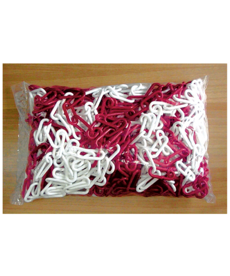 Catena Segnaletica Bianco/Rosso 25 m Ø 8 mm | In Plastica