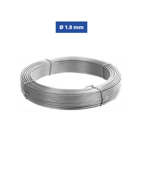 Confine Filo Zincato per Tensione e Legatura Ø 1.8 mm – Rotolo 100 mt