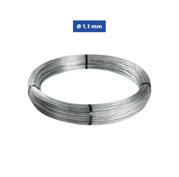 Confine Filo di Ferro Cotto Zincato Ø 1.1 mm N°6