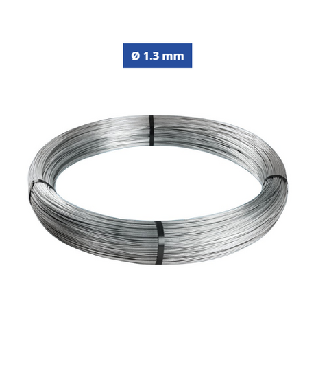 Confine Filo di Ferro Cotto Zincato Ø 1.3 mm N°8