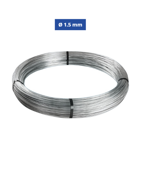 Confine Filo di Ferro Cotto Zincato Ø 1.5 mm N°10