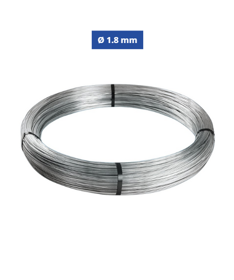 Confine Filo di Ferro Cotto Zincato Ø 1.8 mm N°12