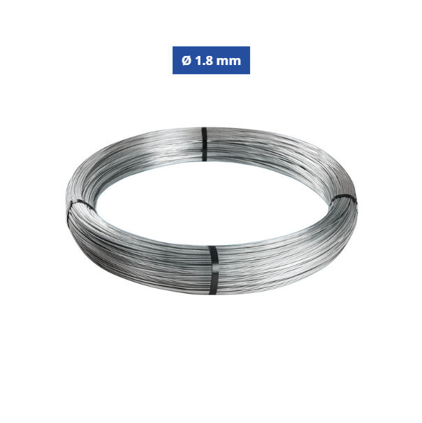 Confine Filo di Ferro Cotto Zincato Ø 1.8 mm N°12