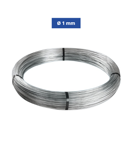 Confine Filo di Ferro Cotto Zincato Ø 1 mm N°5