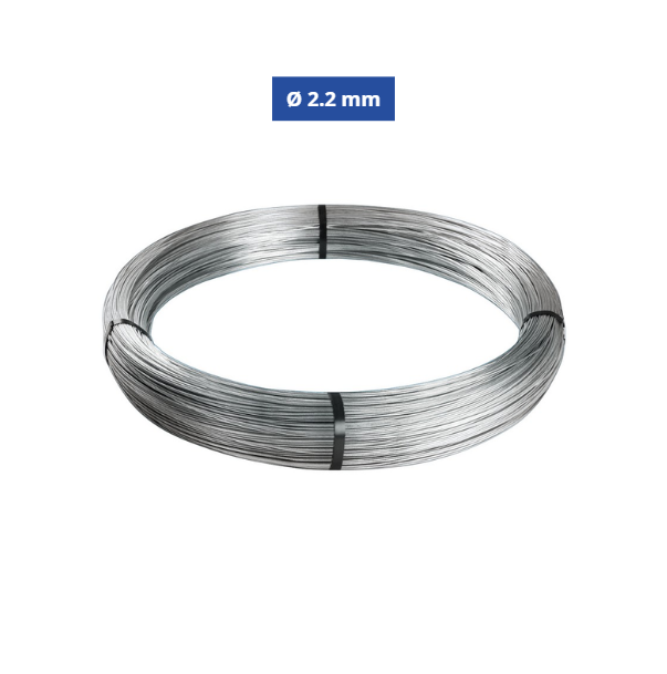 Confine Filo di Ferro Cotto Zincato Ø 2.2 mm N°14