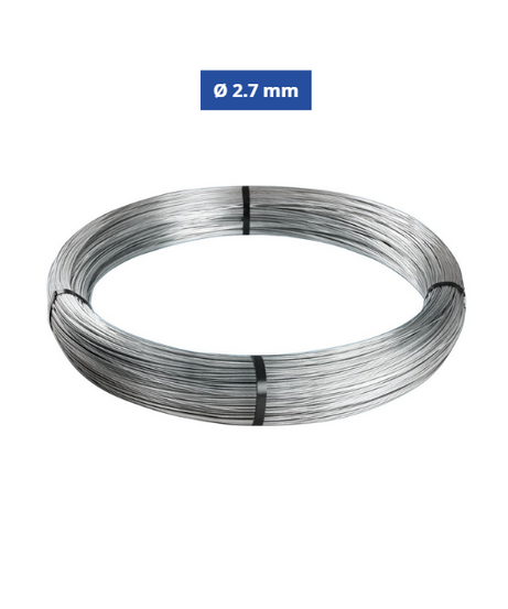 Confine Filo di Ferro Cotto Zincato Ø 2.7 mm N°16